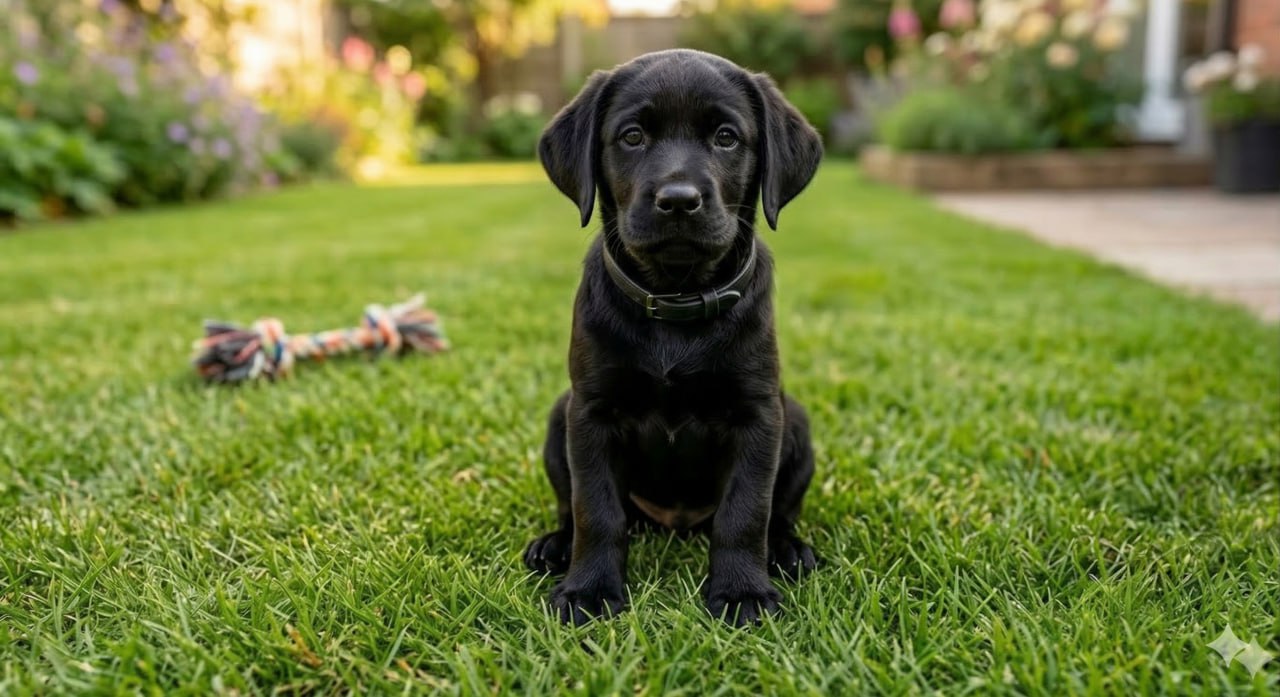 Black Labrador puppy